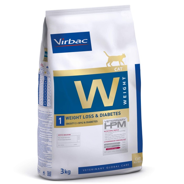 Virbac Cat W1 Weight Loss & Diabetes 3 kg