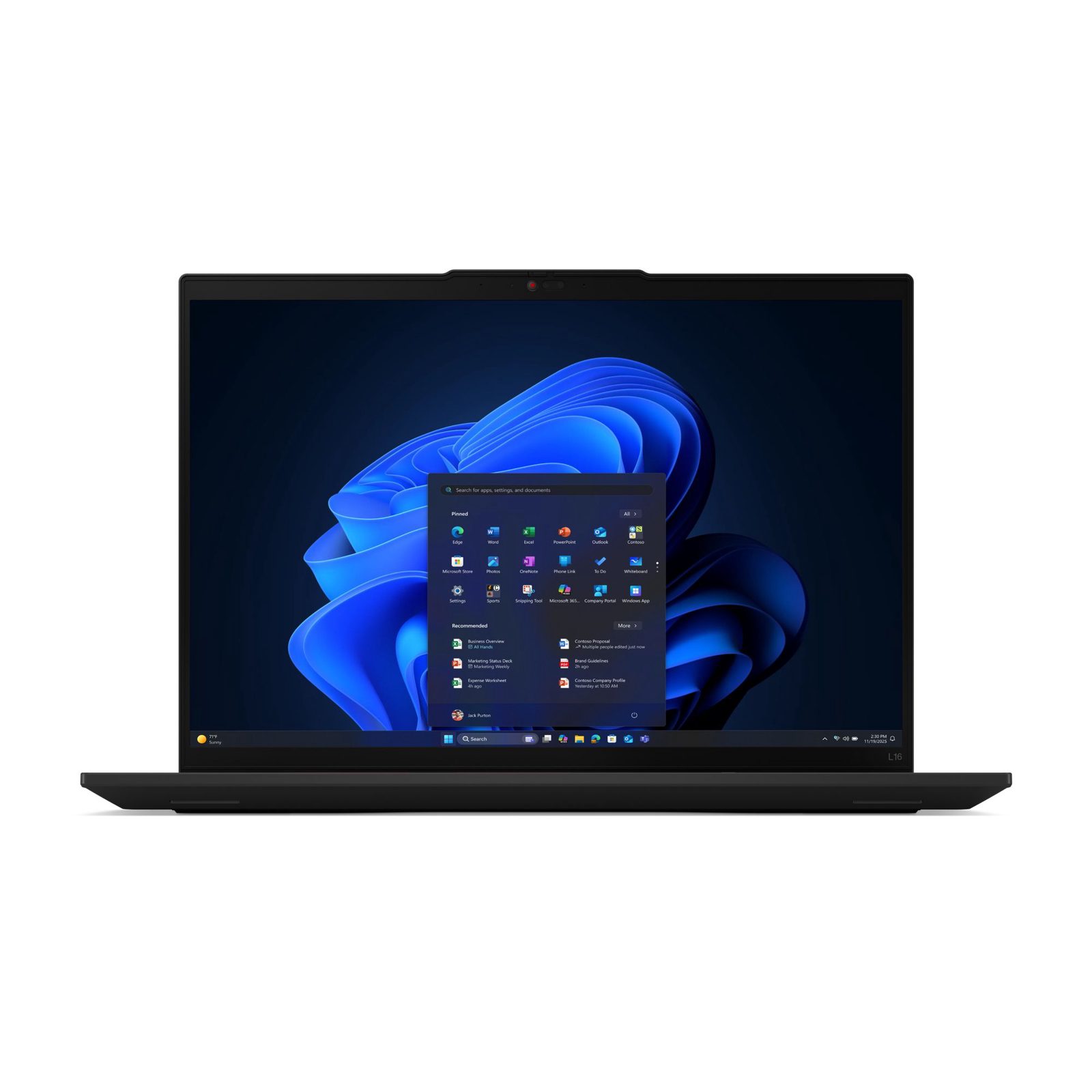 Lenovo ThinkPad L16 Gen 2 21SA - 180 graders gångsjärnskonstruktion - Intel Core Ultra 7 - 255U / upp till 5.2 GHz - Win 11 Pro - Intel Graphics - 16 GB RAM - 512 GB SSD TCG Opal Encryption 2, NVMe - 16 IPS 1920 x 1200 - Wi-Fi 6E, Bluetooth - svart - kbd: italiensk