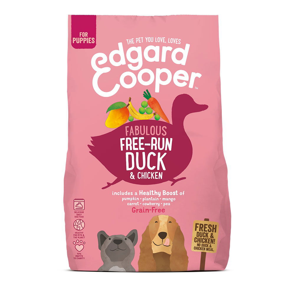 Edgard & Cooper Dog Grain Free Puppy Duck & Chicken Torrfoder till Valp 2,5 kg