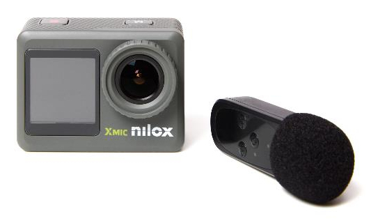 Nilox NXACXMIC, 4K Ultra HD, CMOS, 8 MP, 120 fps, 900 mAh, 56,2 g