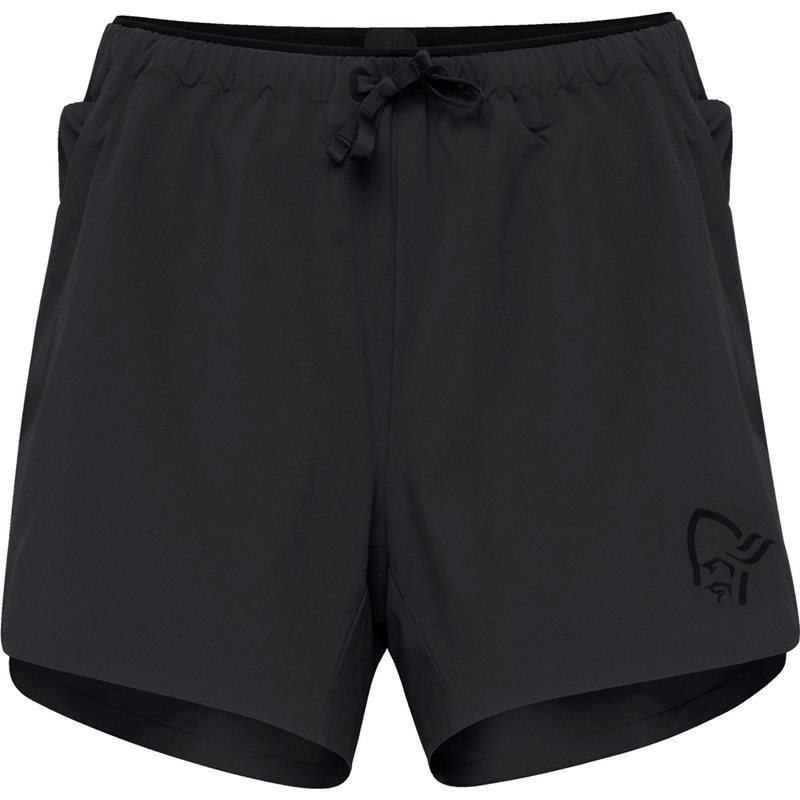 Norrøna Senja Flex1 4'' Shorts W´s Caviar Black - L