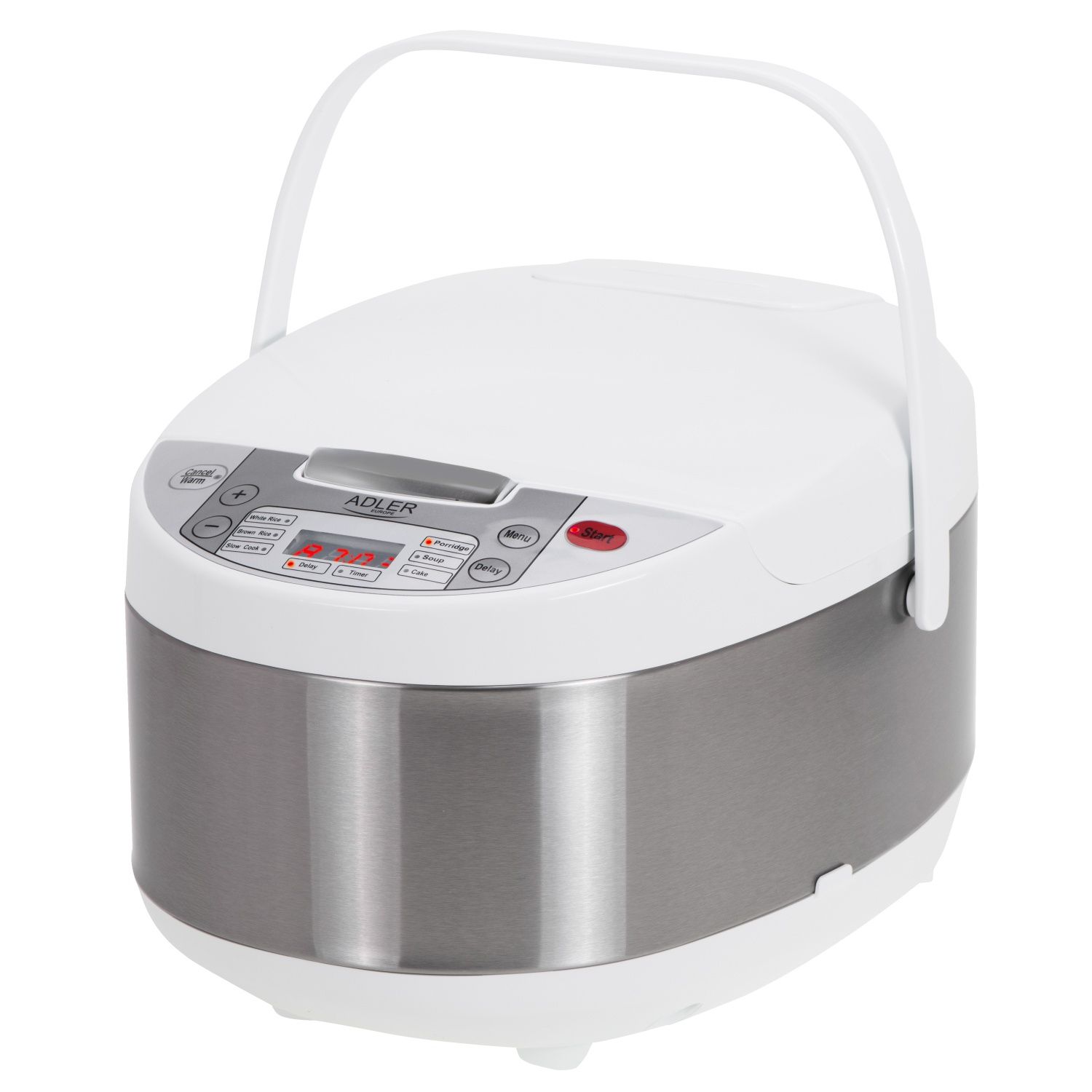 Adler AD 6420, 3,25 l, 700 W, Silver, Vit, 12 h
