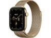 Apple Watch Series 12 GPS + Cellular 42 mm skinande guld titan, skinande guld Milanesisk loop, bild 2
