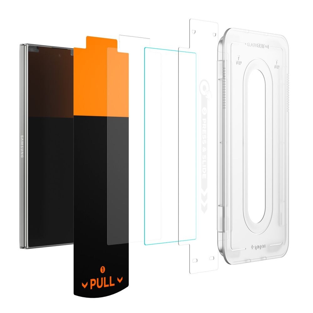 Spigen Glas.TR EZ Fit Pro HD härdat glas 2-pack för Samsung Galaxy Z Fold 7 - Transparent, bild 3