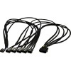 Adapter splittkabel för 4-pins fläktar, från 1-5