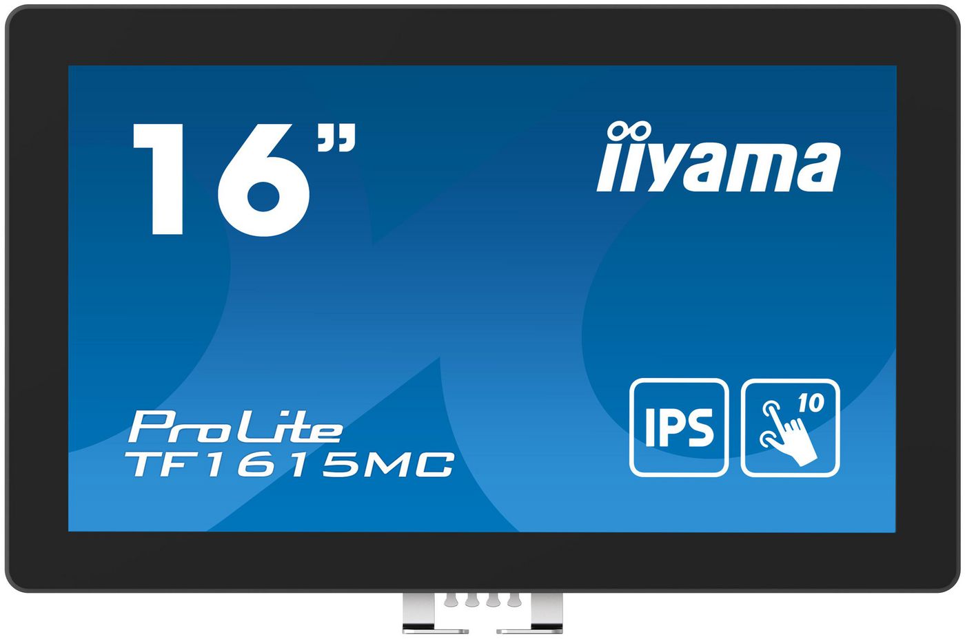 15.6" Iiyama ProLite TF1615MC-B1, IPS 1920x1080 Multi-Touch, 25 ms, VGA/HDMI/DP, USB-hubb, bild 3