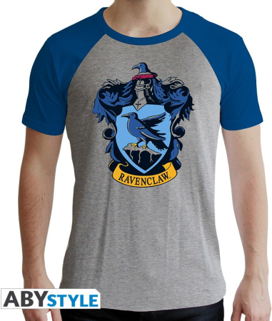 Harry Potter Ravenclaw Blue & Grey Slim Fit T-Shirt (X-Large)
