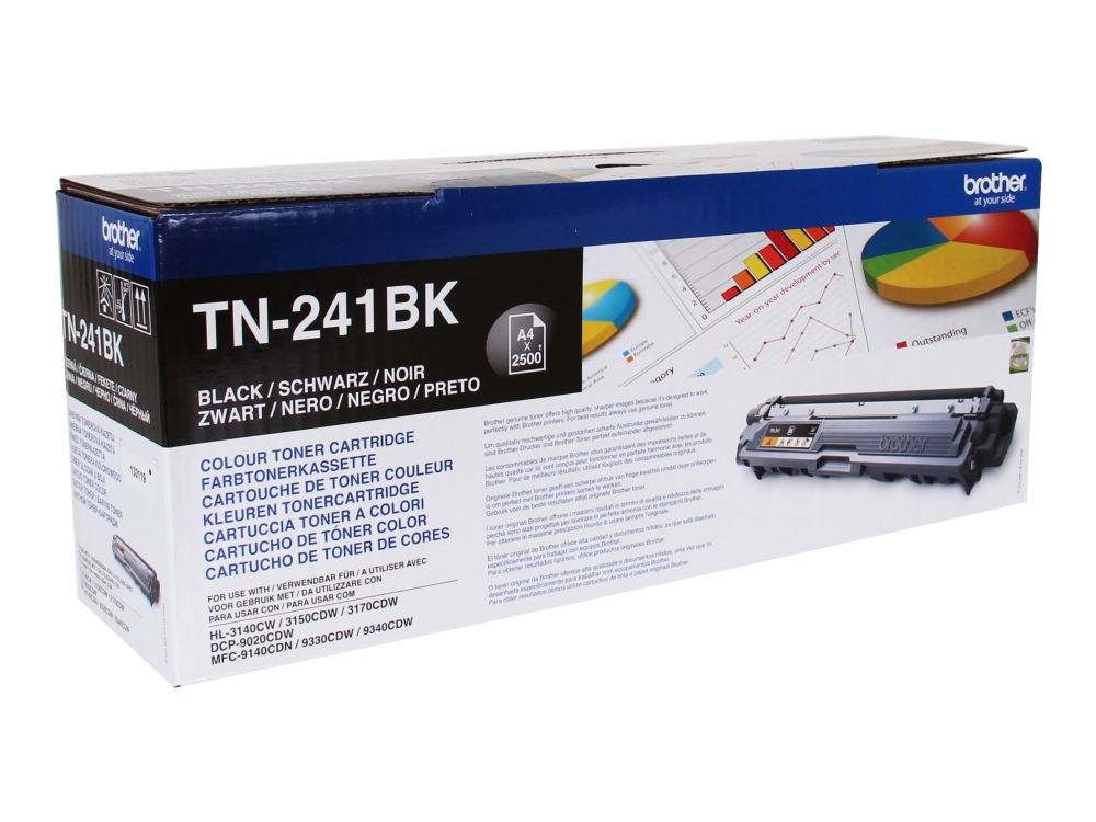 Brother TN241BK - 2-pack - svart - original - tonerkassett - för Brother DCP-9015CDW, DCP-9020CDW, HL-3150CDW, MFC-9140CDN