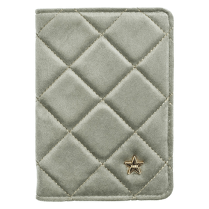 DARK Velvet Quilted Passport Cover Milieu Green