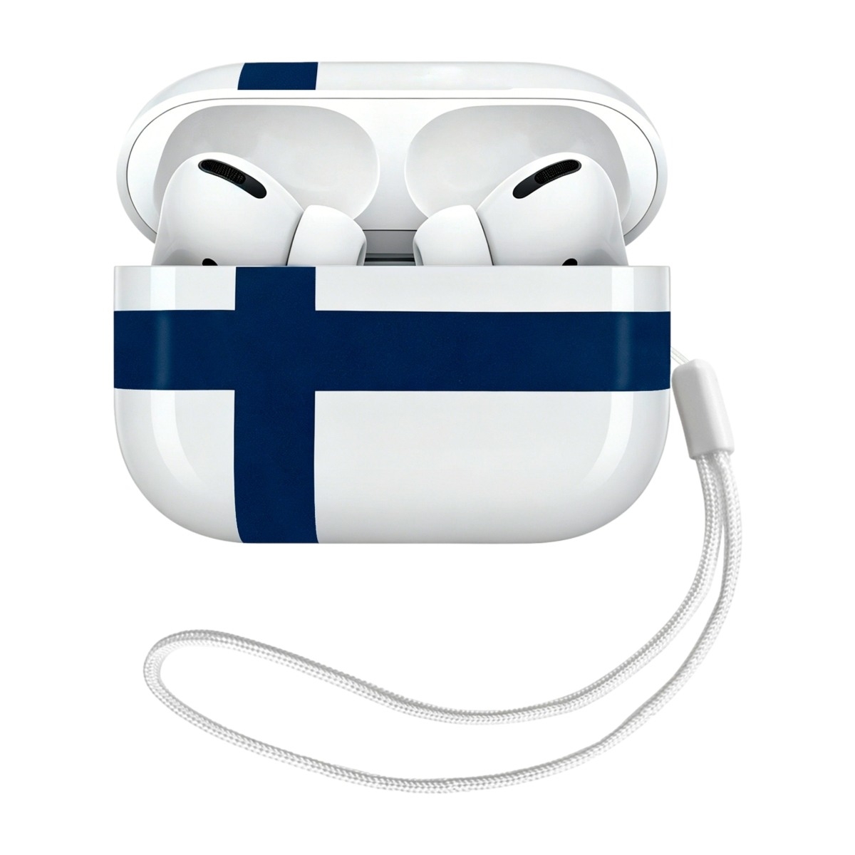 Ferrelli AirPods Pro 3 TPU-skal, finsk flagga