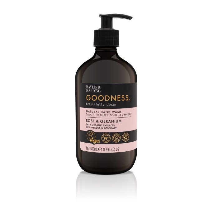 Baylis & Harding Goodness Hand Wash Rose & Geranium 500 ml