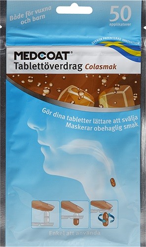 Medcoat, tablettöverdrag, colasmak, 50 styck
