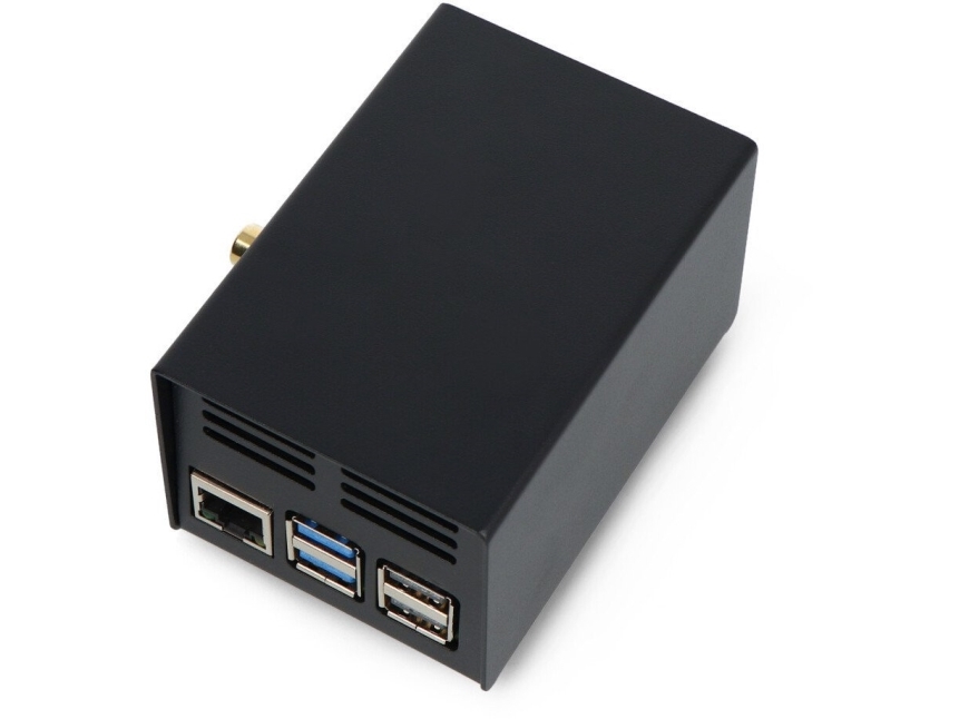 HiFiBerry fodral till Raspberry Pi 5 - stål - svart (AN-25041)