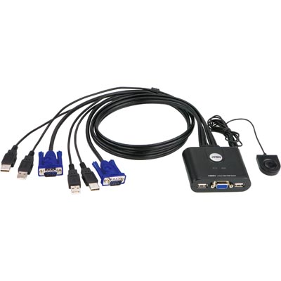 KVM-switch med VGA och USB