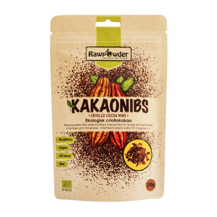 RawPowder Kakaonibs Criollo, 150 g