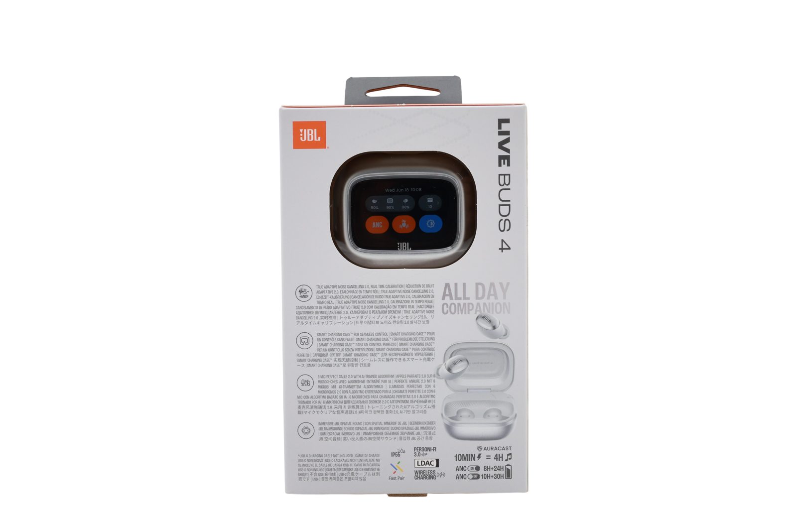 JBL Live Buds 4 True Wireless, silver, bild 2