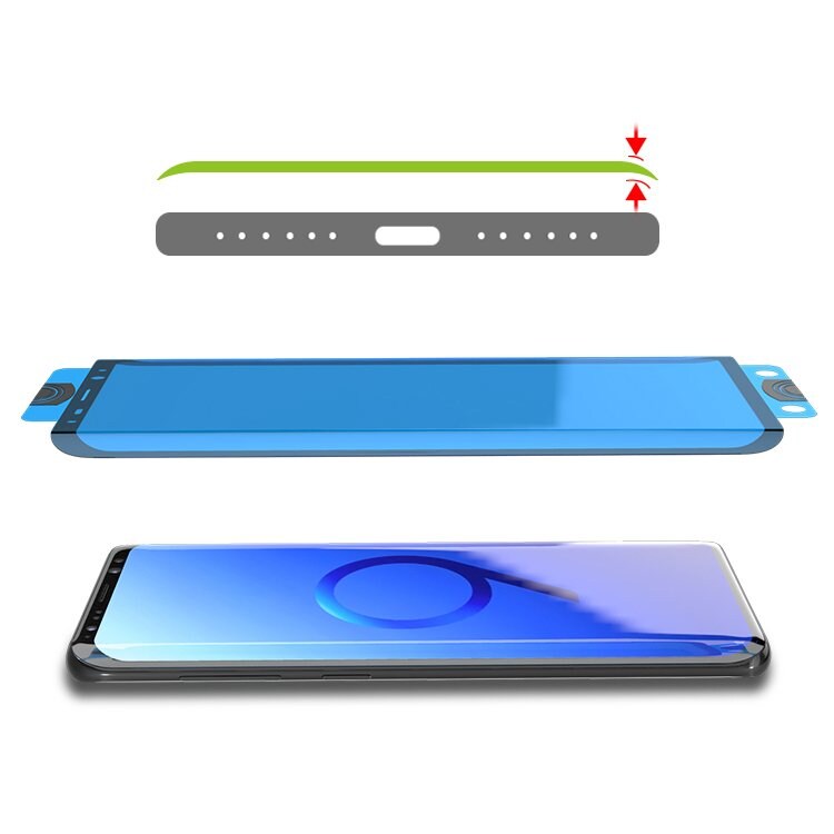 3D Edge Nano Flexi Glass Hybrid Full Screen Protector med ram för Xiaomi Mi 11 transparent, bild 2