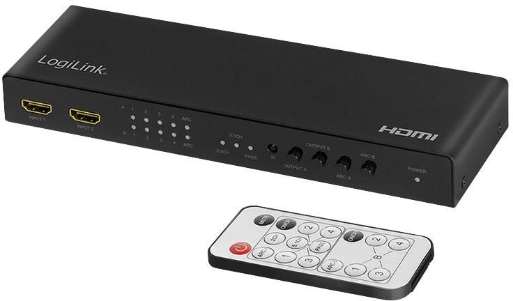 LogiLink 4K 4x2 HDMI Matrix Video-/audioswitch HDMI, bild 2
