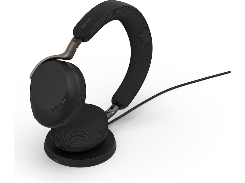 Jabra Evolve3 75 Headset, MS Teams, USB-C, laddningsplatta, svart, bild 4