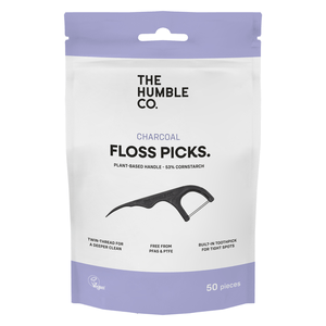 The Humble Co. Twin-Floss Picks 50 pcs Charcoal, bild 2