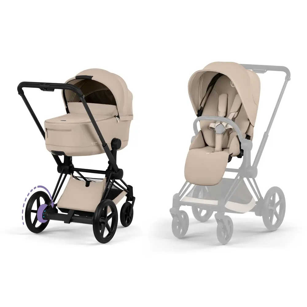 Cybex ePriam Barnvagn - Cozy Beige/Matt Black