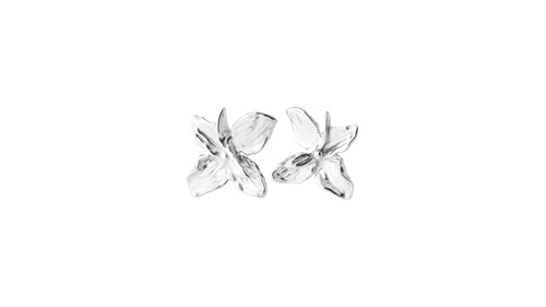 PILGRIM - TRACE Flower Earrings - Silver-Plated - 30 mm, bild 3