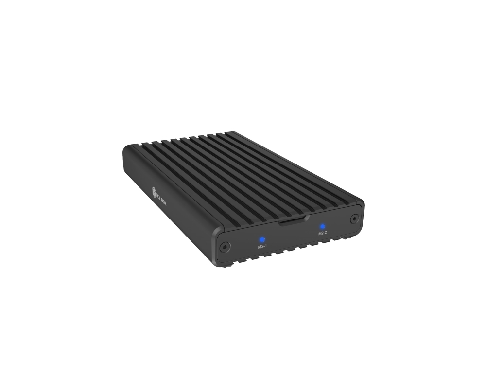 Icy Box 2 bay M.2 PCIe NVMe-kabinett