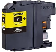 Bläckpatron Brother LC12EY Gul