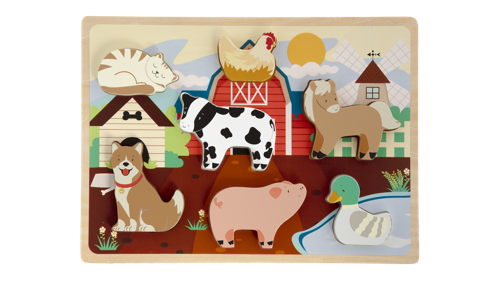 Moxy - 3D Wooden Puzzle, 7 pcs - Farm, bild 3