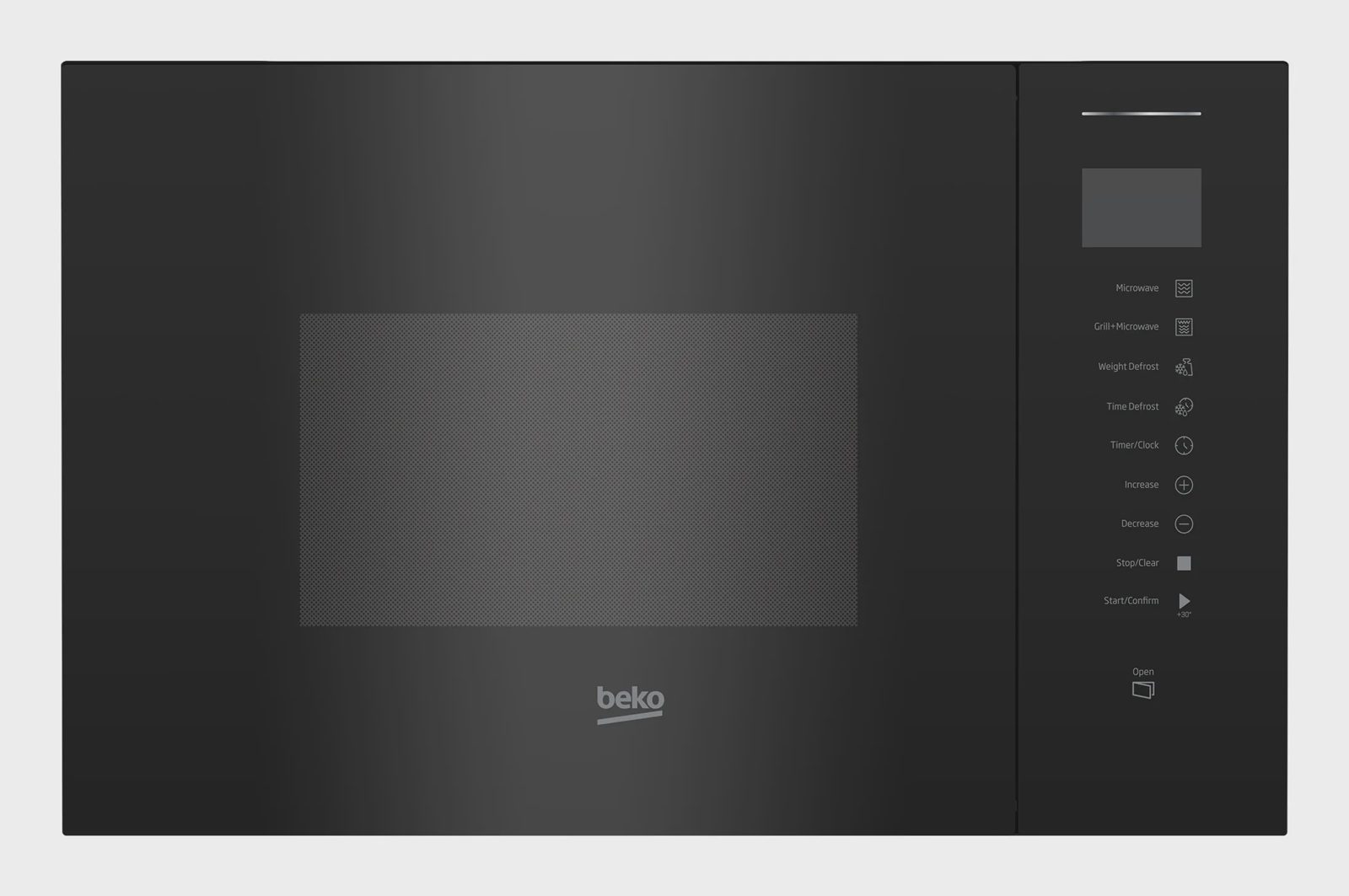 Beko BMGB 25353 B, Inbyggd, Grillmikrovågsugn, 25 l, 900 W, Inbyggd display, LED