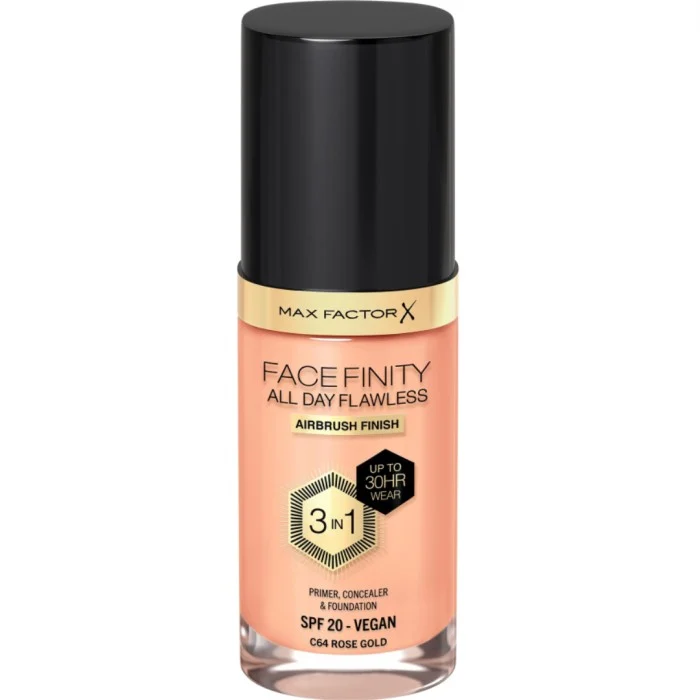Max Factor All Day Flawless 3in1 Foundation 64 Rose Gold, bild 2