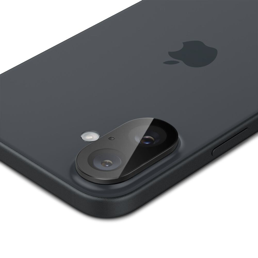 Spigen Optik GLAS.TR Kameraskydd 2-PACK för iPhone 16 / 16 PLUS - Svart, bild 4