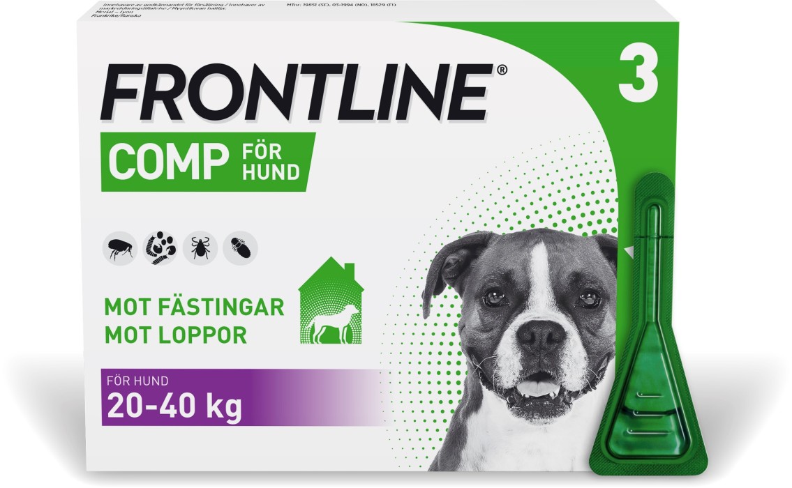 Frontline Comp, spot-on, lösning 268 mg/241,2 mg 3 x 2,68 ml