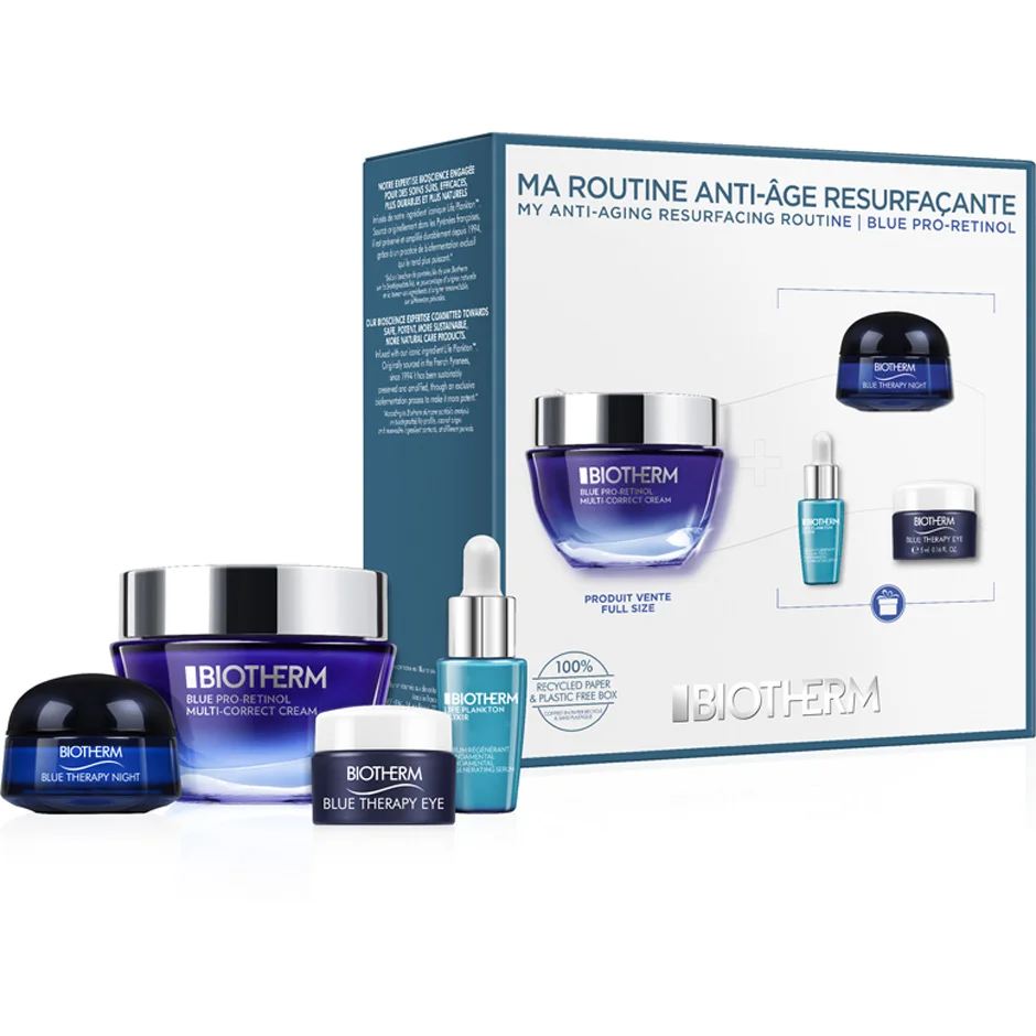 Biotherm Blue Pro-Retinol Cream Set Elixir 7 ml + Cream 50 ml + Night Cream 15 ml + Eye 5 ml