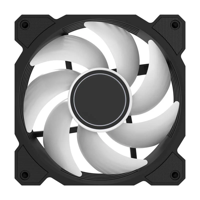 Darkflash DR08 3-in-1 Cooling Fan (Black) - Chassi fläkt - 120mm - Svart med RGB LED - 30 dBA, bild 5