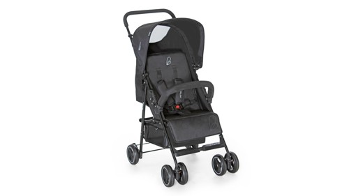 Asalvo - Barnvagn Berlin - Svart - Unfolded: 47.5 cm x 79 cm x 99 cm, Folded: 47.5 cm x 79 cm x 22 cm, bild 3