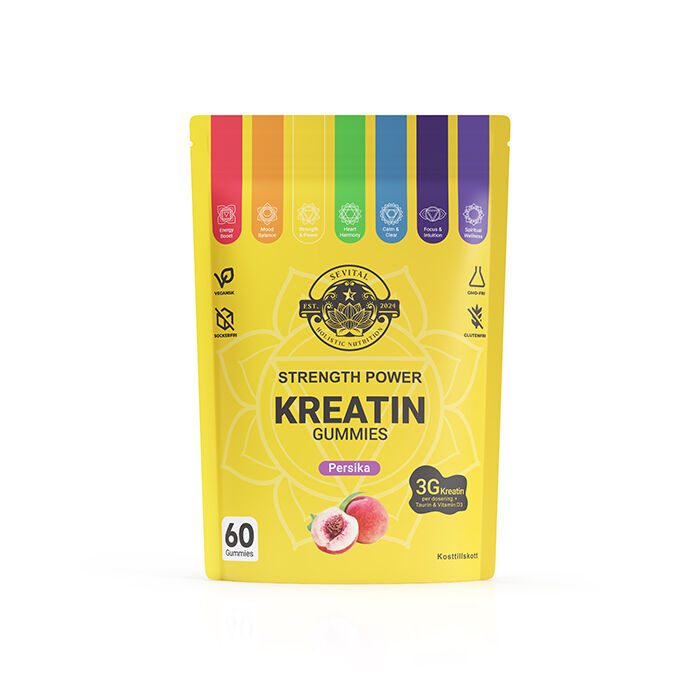 Sevital Kreatin Gummies Peach 60 st