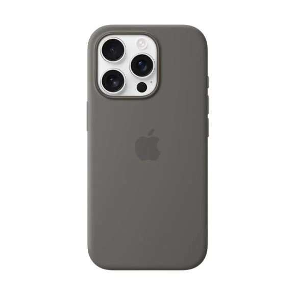Apple iPhone 16 Pro silikonskal MagSafe, granitgrå, bild 3