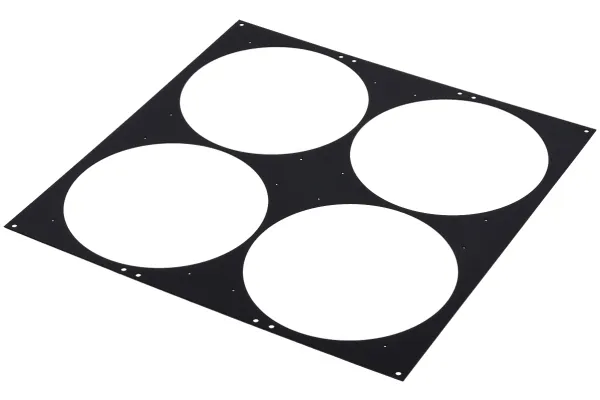 Alphacool 24812, Fläktskydd, Stål, Svart