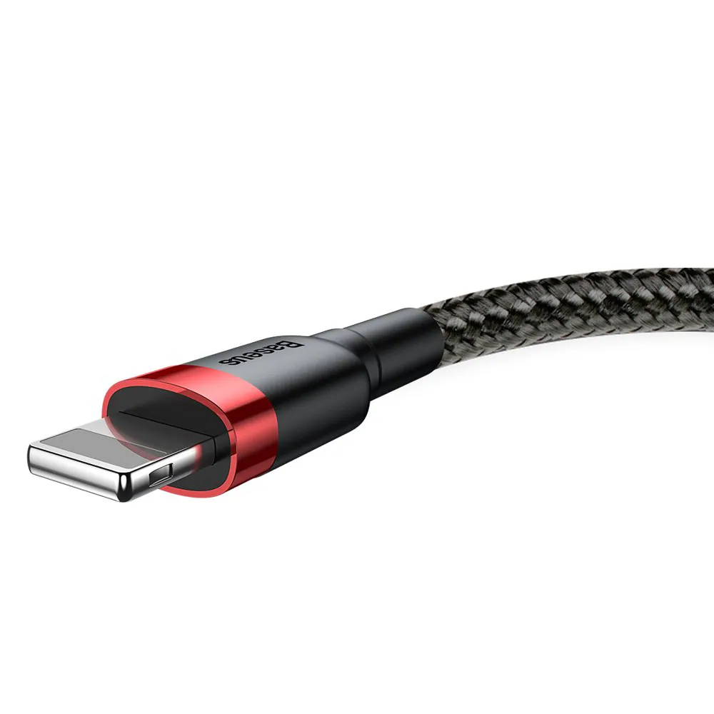 Baseus CALKLF-A19, 0,5 m, USB A, Lightning, Hanstik, Svart, bild 2
