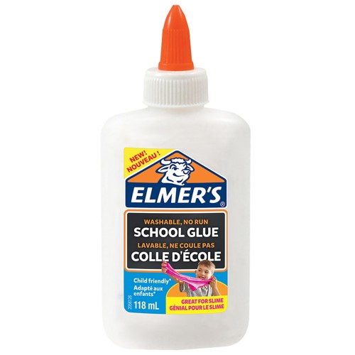 Skolelim Elmer's hvid 118 ml - vaskbart til slim