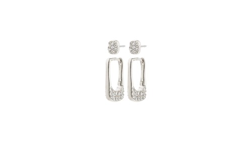 PILGRIM - INSTANT Earrings 2-in-1 Set - Silver-Plated - 5mm / 15mm, bild 3