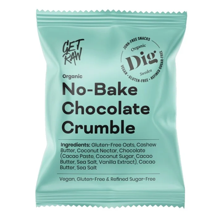 Dig GET RAW Organic No-Bake Chocolate Crumble 35 g