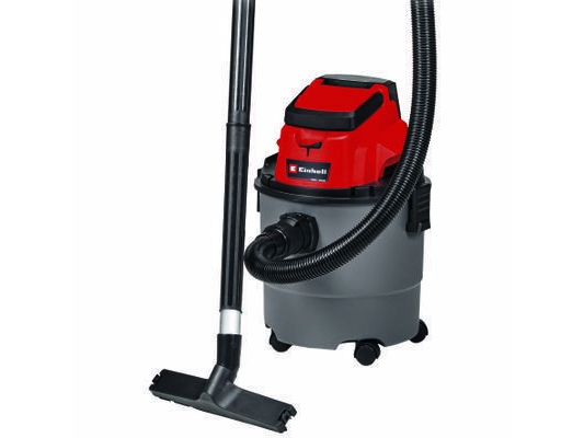 Einhell TC-VC 18/15 Li-Solo, Trummdammsugare, Torr&våt, Dammpåse, 15 l, 72 dB, Svart, Röd - SOLO