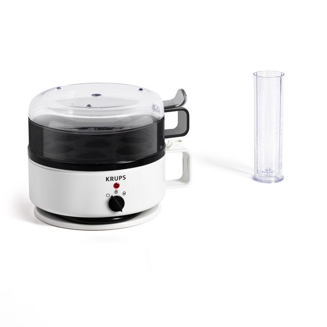 Krups EG 230115, 7 ägg, Plast, Rotations-, Vit, 187 mm, 134 mm