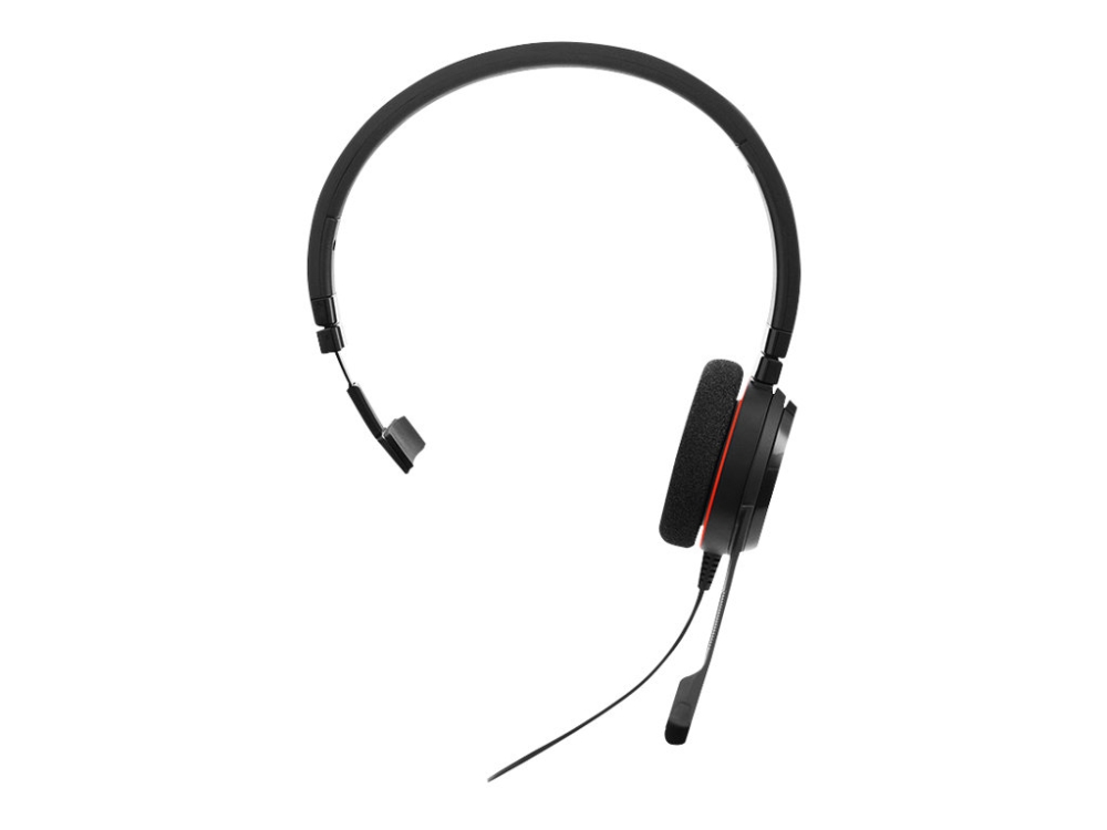 Jabra Evolve 20 MS Mono Headset, kabelanslutet, USB-C / USB-A, Svart, bild 3