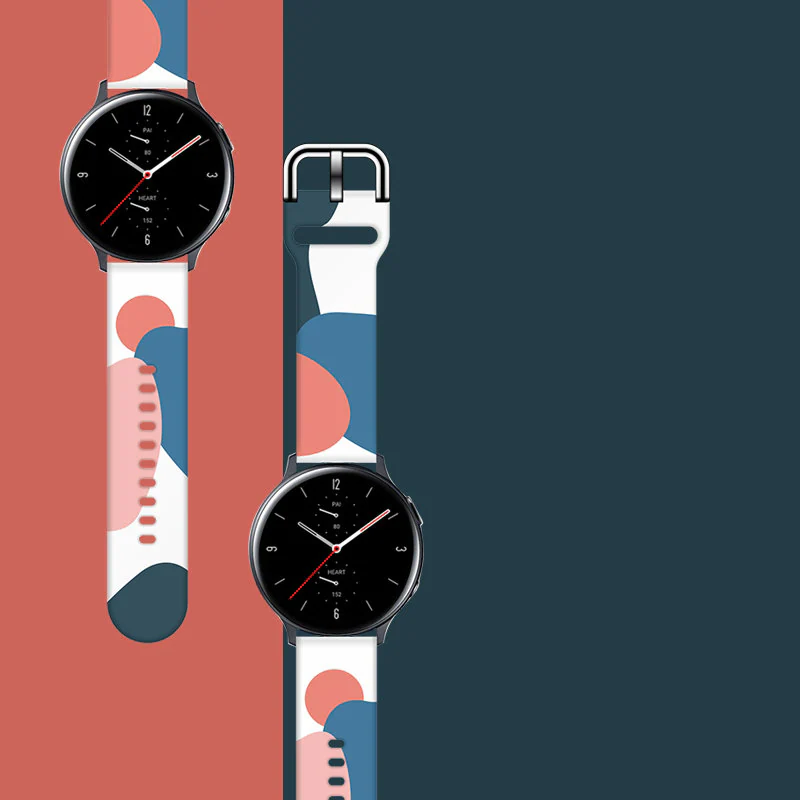 Armband Moro för Samsung Galaxy Watch 45 / 46 / 47 mm silikonarmband klockarmband - mönster 10