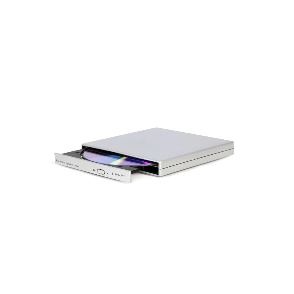 Gembird DVD-USB-021-SV - Diskenhet - DVD±RW (±R DL) / DVD-RAM - 8x/8x/5x - USB 2.0 - extern