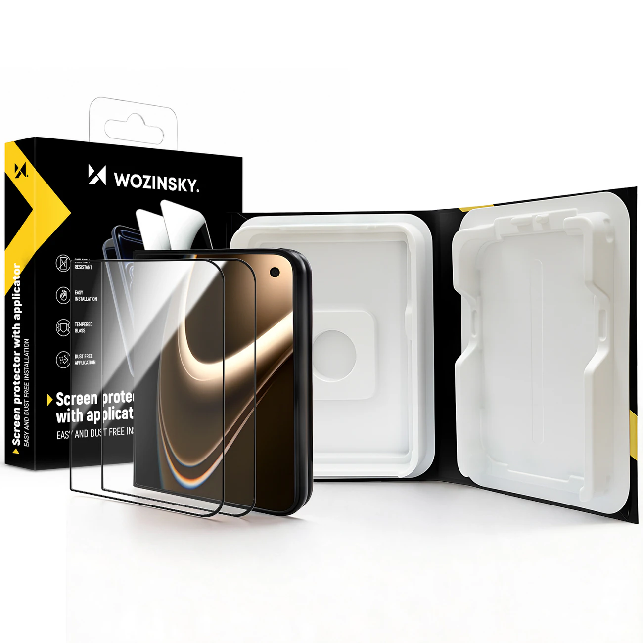 Wozinsky EasyFit klart härdat glas för iPhone Duo – 2 st.