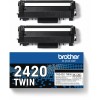 Brother TN-2420 TWIN, 3000 sidor, Svart, 2-pack, bild 2